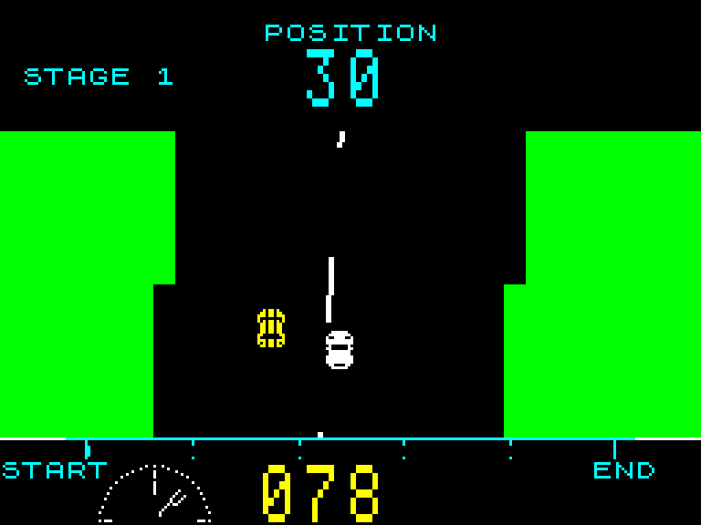 COOPER RUN racing against a rival car